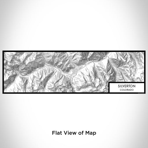 Flat View of Map Custom Silverton Colorado Map Enamel Mug in Classic