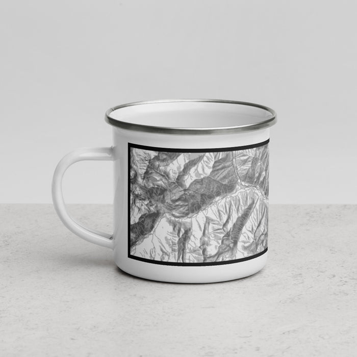 Left View Custom Silverton Colorado Map Enamel Mug in Classic