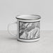 Left View Custom Silverton Colorado Map Enamel Mug in Classic