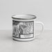 Right View Custom Silverton Colorado Map Enamel Mug in Classic