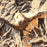 Silverton Colorado Map Print in Ember Style Zoomed In Close Up Showing Details