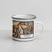 Right View Custom Silverton Colorado Map Enamel Mug in Ember