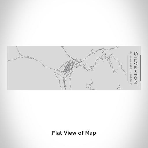 Rendered View of Silverton Colorado Map Engraving on 10oz Stainless Steel Insulated Cup with Sipping Lid