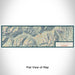 Flat View of Map Custom Silverton Colorado Map Enamel Mug in Woodblock