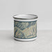 Front View Custom Silverton Colorado Map Enamel Mug in Woodblock