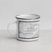 Left View Custom Simi Valley California Map Enamel Mug in Classic