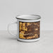 Left View Custom Simi Valley California Map Enamel Mug in Ember