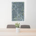 24x36 Simpsonville South Carolina Map Print Portrait Orientation in Afternoon Style Behind 2 Chairs Table and Potted Plant