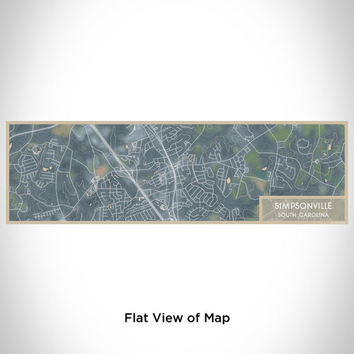 Flat View of Map Custom Simpsonville South Carolina Map Enamel Mug in Afternoon