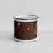 Front View Custom Simpsonville South Carolina Map Enamel Mug in Ember