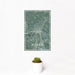 12x18 Sioux City Iowa Map Print Portrait Orientation in Afternoon Style With Small Cactus Plant in White Planter