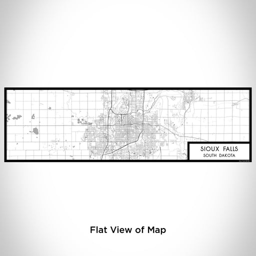 Flat View of Map Custom Sioux Falls South Dakota Map Enamel Mug in Classic