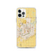 Custom Sioux Falls South Dakota Map iPhone 12 Pro Phone Case in Woodblock
