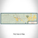 Flat View of Map Custom Sisters Oregon Map Enamel Mug in Woodblock