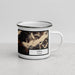 Right View Custom Sitka Alaska Map Enamel Mug in Ember