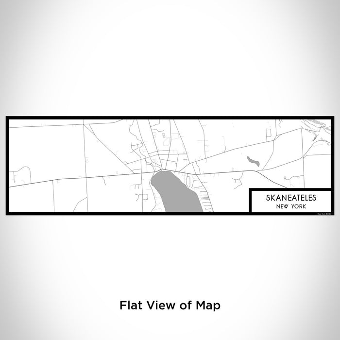 Flat View of Map Custom Skaneateles New York Map Enamel Mug in Classic