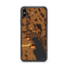 Custom iPhone XS Max Skaneateles New York Map Phone Case in Ember