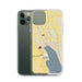 Custom Skaneateles New York Map Phone Case in Woodblock