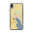 Custom iPhone XR Skaneateles New York Map Phone Case in Woodblock