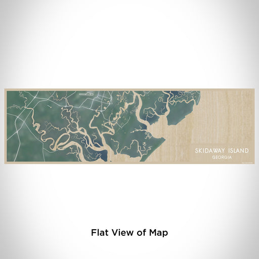 Flat View of Map Custom Skidaway Island Georgia Map Enamel Mug in Afternoon