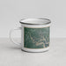 Left View Custom Skidaway Island Georgia Map Enamel Mug in Afternoon
