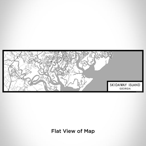 Flat View of Map Custom Skidaway Island Georgia Map Enamel Mug in Classic