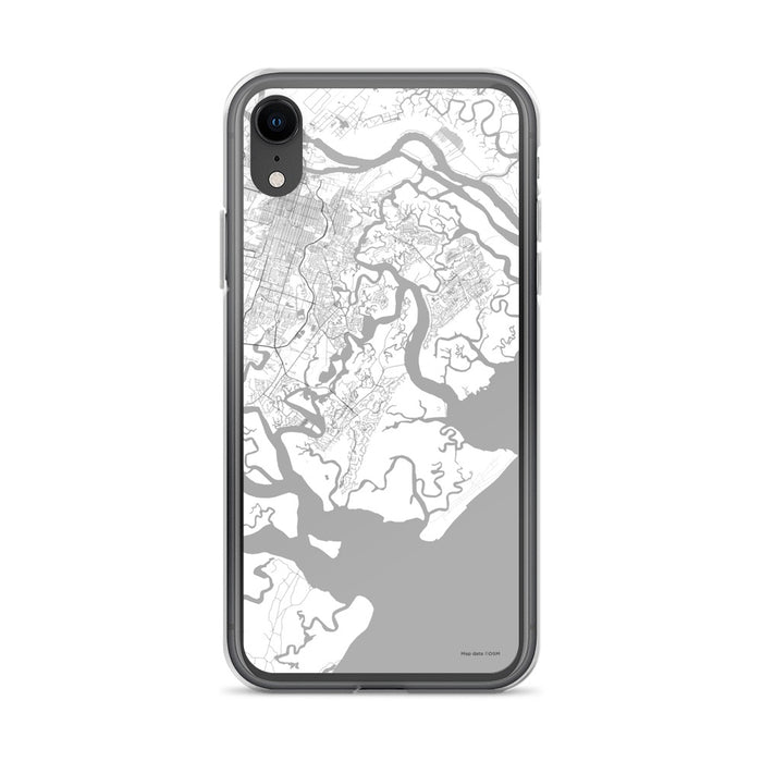Custom iPhone XR Skidaway Island Georgia Map Phone Case in Classic