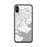 Custom iPhone X/XS Skidaway Island Georgia Map Phone Case in Classic