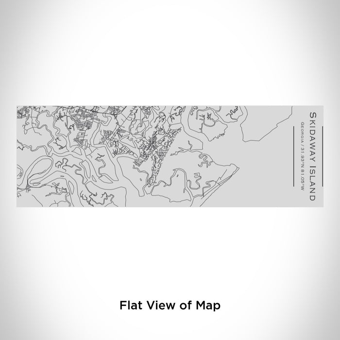 Rendered View of Skidaway Island Georgia Map Engraving on 10oz Stainless Steel Insulated Cup with Sipping Lid