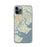 Custom iPhone 11 Pro Skidaway Island Georgia Map Phone Case in Woodblock