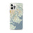 Custom iPhone 12 Pro Max Skidaway Island Georgia Map Phone Case in Woodblock