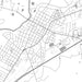 Smithfield North Carolina Map Print in Classic Style Zoomed In Close Up Showing Details