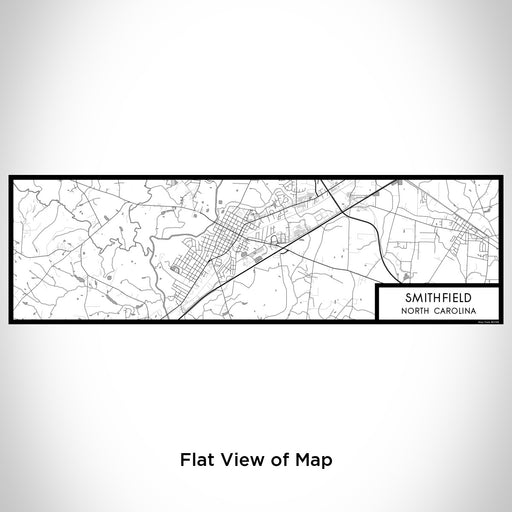 Flat View of Map Custom Smithfield North Carolina Map Enamel Mug in Classic