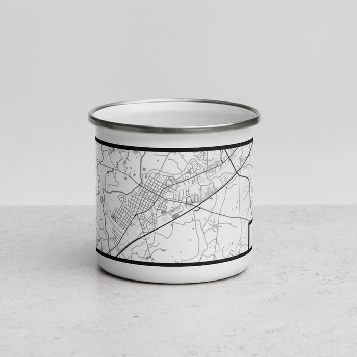 Front View Custom Smithfield North Carolina Map Enamel Mug in Classic