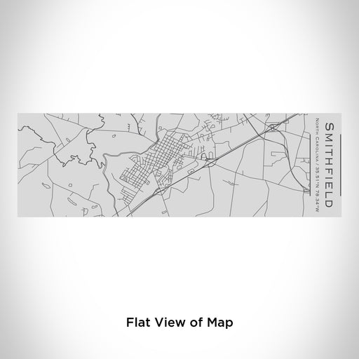 Rendered View of Smithfield North Carolina Map Engraving on 10oz Stainless Steel Insulated Cup with Sipping Lid
