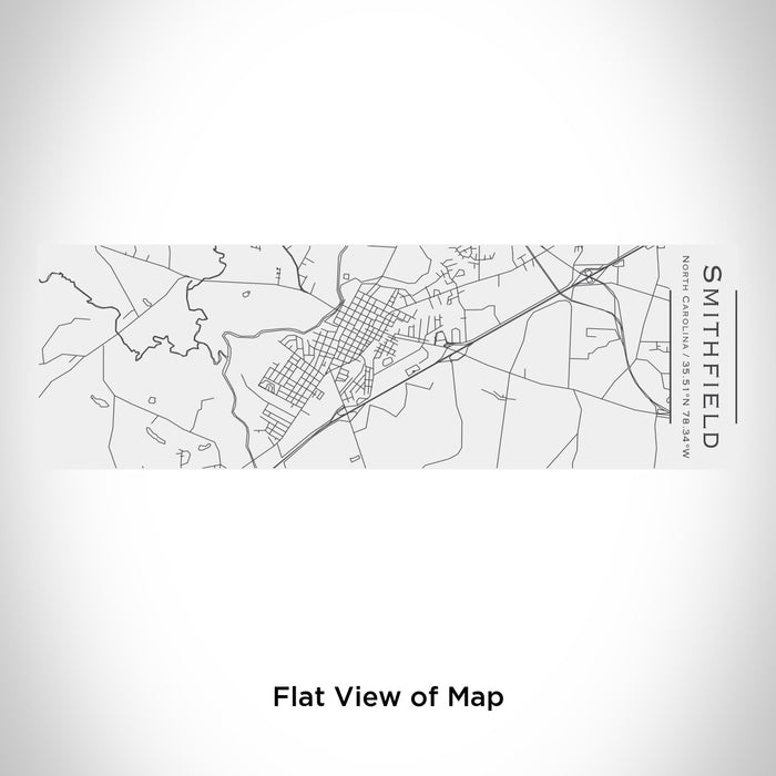 Rendered View of Smithfield North Carolina Map Engraving on 10oz Stainless Steel Insulated Cup with Sliding Lid in White