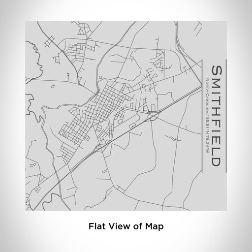 Rendered View of Smithfield North Carolina Map Engraving on 17oz Stainless Steel Insulated Tumbler