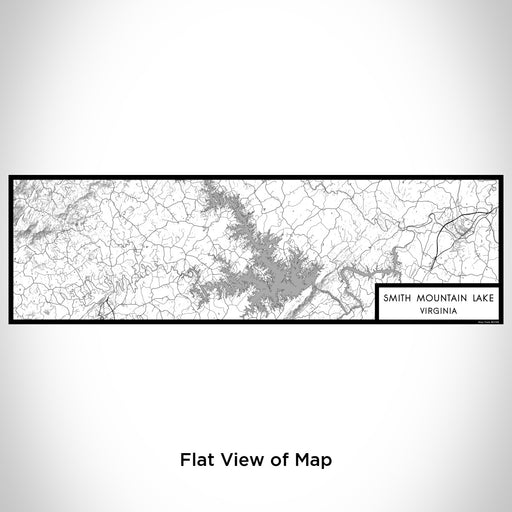 Flat View of Map Custom Smith Mountain Lake Virginia Map Enamel Mug in Classic
