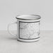 Left View Custom Smith Mountain Lake Virginia Map Enamel Mug in Classic