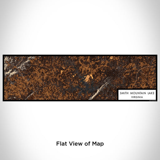 Flat View of Map Custom Smith Mountain Lake Virginia Map Enamel Mug in Ember