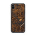 Custom iPhone XS Max Smith Mountain Lake Virginia Map Phone Case in Ember