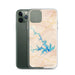 Custom Smith Mountain Lake Virginia Map Phone Case in Watercolor