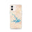 Custom iPhone 12 Smith Mountain Lake Virginia Map Phone Case in Watercolor