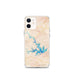 Custom iPhone 12 mini Smith Mountain Lake Virginia Map Phone Case in Watercolor