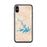 Custom iPhone X/XS Smith Mountain Lake Virginia Map Phone Case in Watercolor