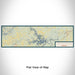 Flat View of Map Custom Smith Mountain Lake Virginia Map Enamel Mug in Woodblock