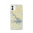 Custom iPhone 11 Smith Mountain Lake Virginia Map Phone Case in Woodblock