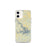 Custom iPhone 12 mini Smith Mountain Lake Virginia Map Phone Case in Woodblock