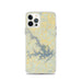 Custom iPhone 12 Pro Smith Mountain Lake Virginia Map Phone Case in Woodblock
