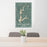 24x36 Smithville Lake Missouri Map Print Portrait Orientation in Afternoon Style Behind 2 Chairs Table and Potted Plant